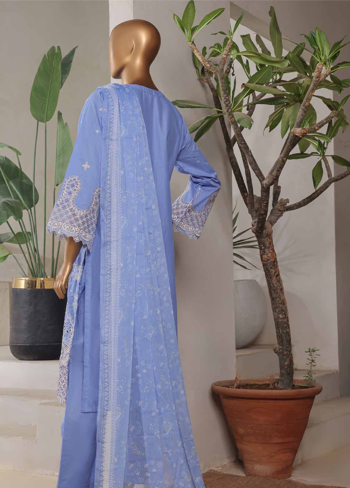 LF-0109-EMB R68- 3 Piece Luxury Embroidered Stitched Suit
