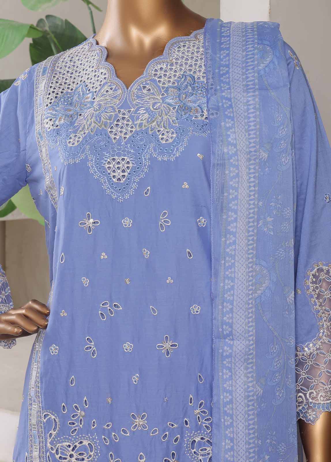 LF-0109-EMB R68- 3 Piece Luxury Embroidered Stitched Suit