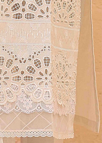Bin Saeed Fabric - LF-011-3 Piece Chikankari Stitched Suit