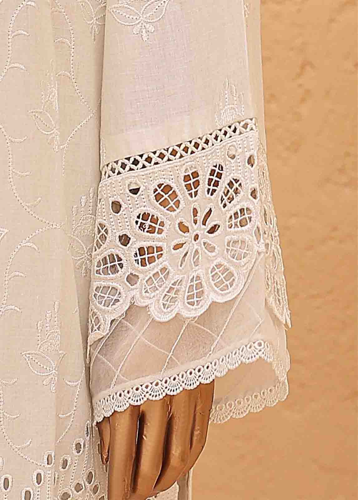 Bin Saeed Fabric - LF-011-3 Piece Chikankari Stitched Suit