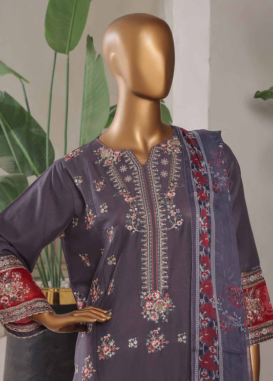 LF-0112-EMB R68- 3 Piece Luxury Embroidered Stitched Suit