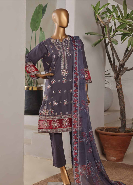 LF-0112-EMB R68- 3 Piece Luxury Embroidered Stitched Suit