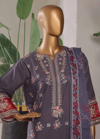 Bin Saeed Fabric - LF-0112-EMB R68- 3 Piece Luxury Embroidered Stitched Suit
