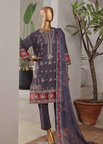 Bin Saeed Fabric - LF-0112-EMB R68- 3 Piece Luxury Embroidered Stitched Suit