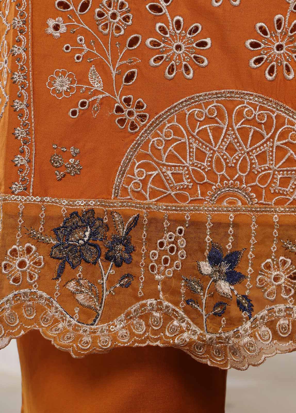 LF-0129-EMB R68- 3 Piece Luxury Embroidered Stitched Suit
