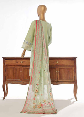 LF-EMB-0133C- 3 Piece Embroidered Stitched Suit