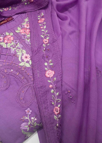 Bin Saeed Fabric - LF-0147 B- 3 Piece Luxury Embroidered Stitched Suit