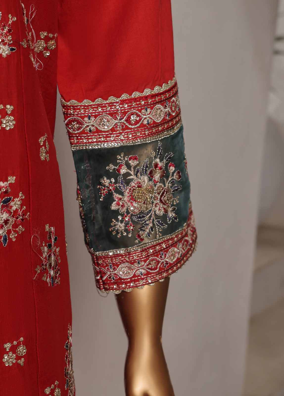 LF-015-EMB R68- 3 Piece Luxury Embroidered Stitched Suit