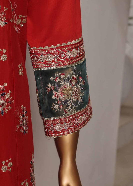 LF-015-EMB R68- 3 Piece Luxury Embroidered Stitched Suit