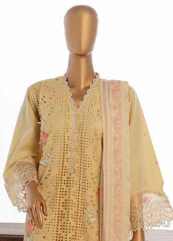 LF-EMB-019B- 3 Piece Embroidered Stitched Suit