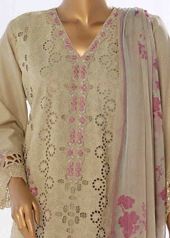 LF-EMB-027B- 3 Piece Embroidered Stitched Suit