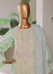 LF-034-EMB R68- 3 Piece Luxury Embroidered Stitched Suit