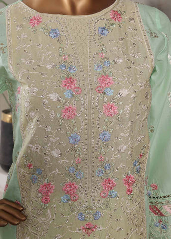 Bin Saeed Fabric - LF-034-EMB R68- 3 Piece Luxury Embroidered Stitched Suit