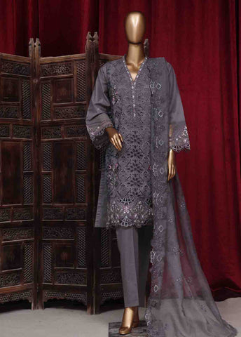 Bin Saeed Fabric - LF-037- 3 Piece Luxury Embroidered Stitched Suit