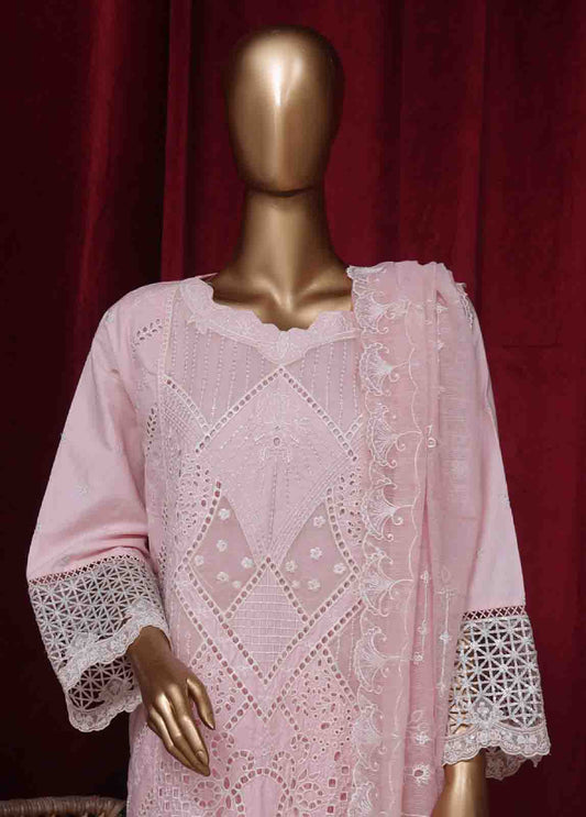 LF-43 D- 3 Piece Luxury Embroidered Stitched Suit