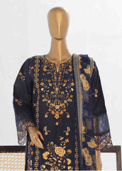 LF-046 F- 3 Piece Luxury Embroidered Stitched Suit