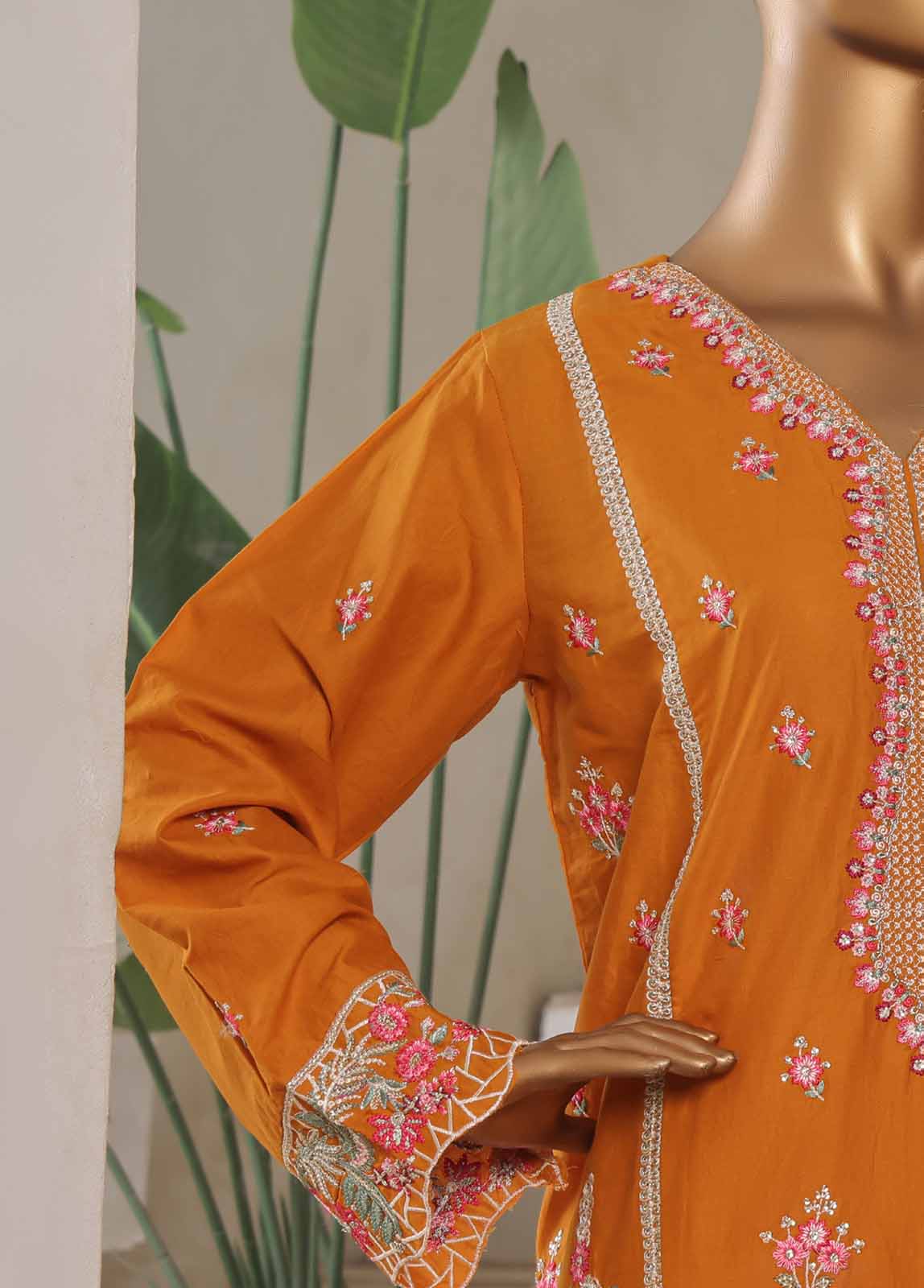LF-047-EMB R68- 3 Piece Luxury Embroidered Stitched Suit