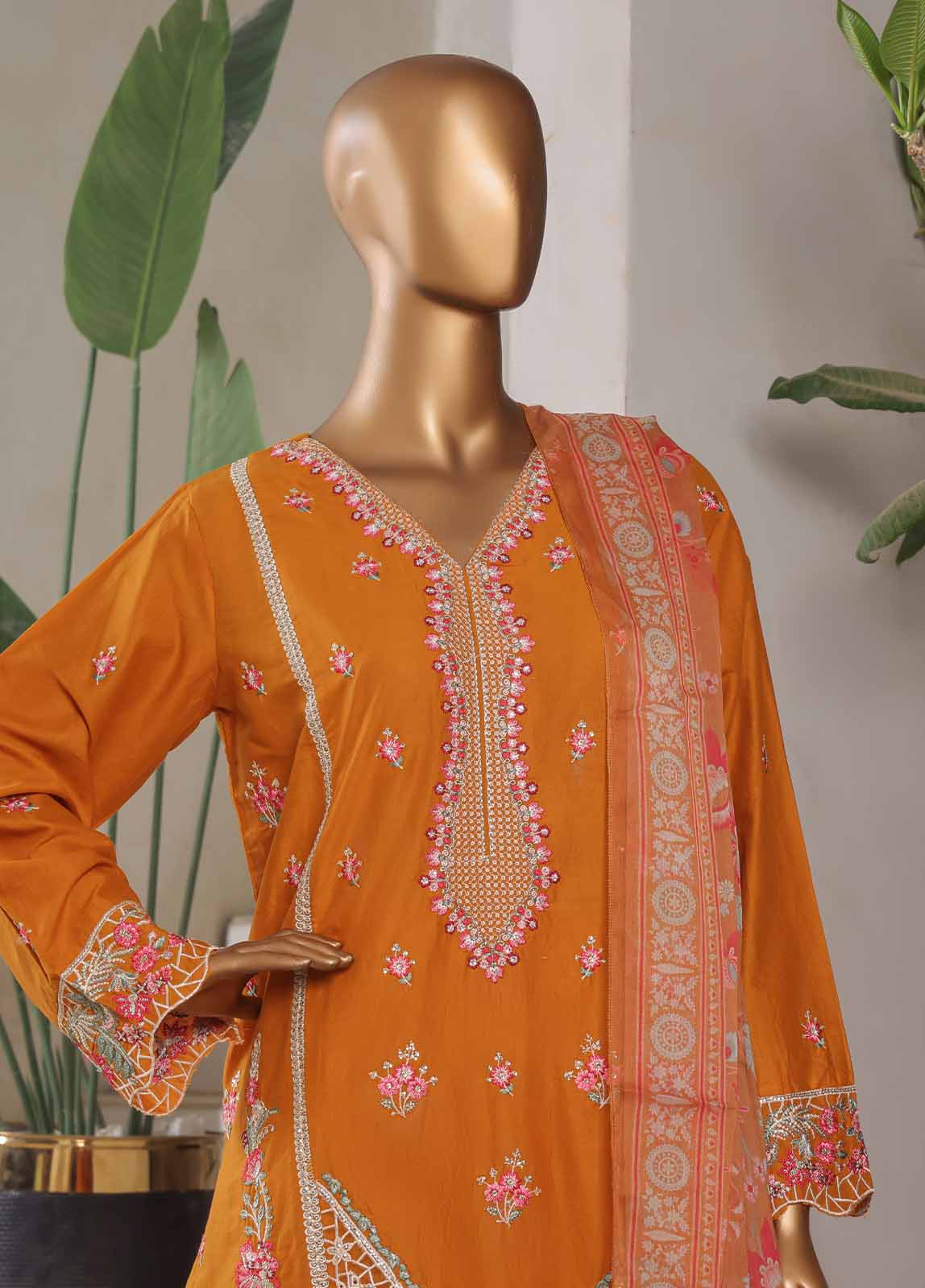 Bin Saeed Fabric - LF-047-EMB R68- 3 Piece Luxury Embroidered Stitched Suit