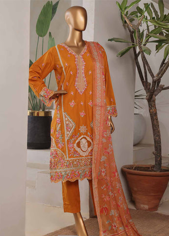 Bin Saeed Fabric - LF-047-EMB R68- 3 Piece Luxury Embroidered Stitched Suit