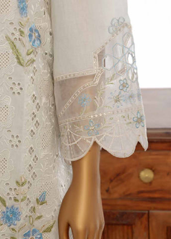 LF-053B- 3 Piece Embroidered Stitched Suit