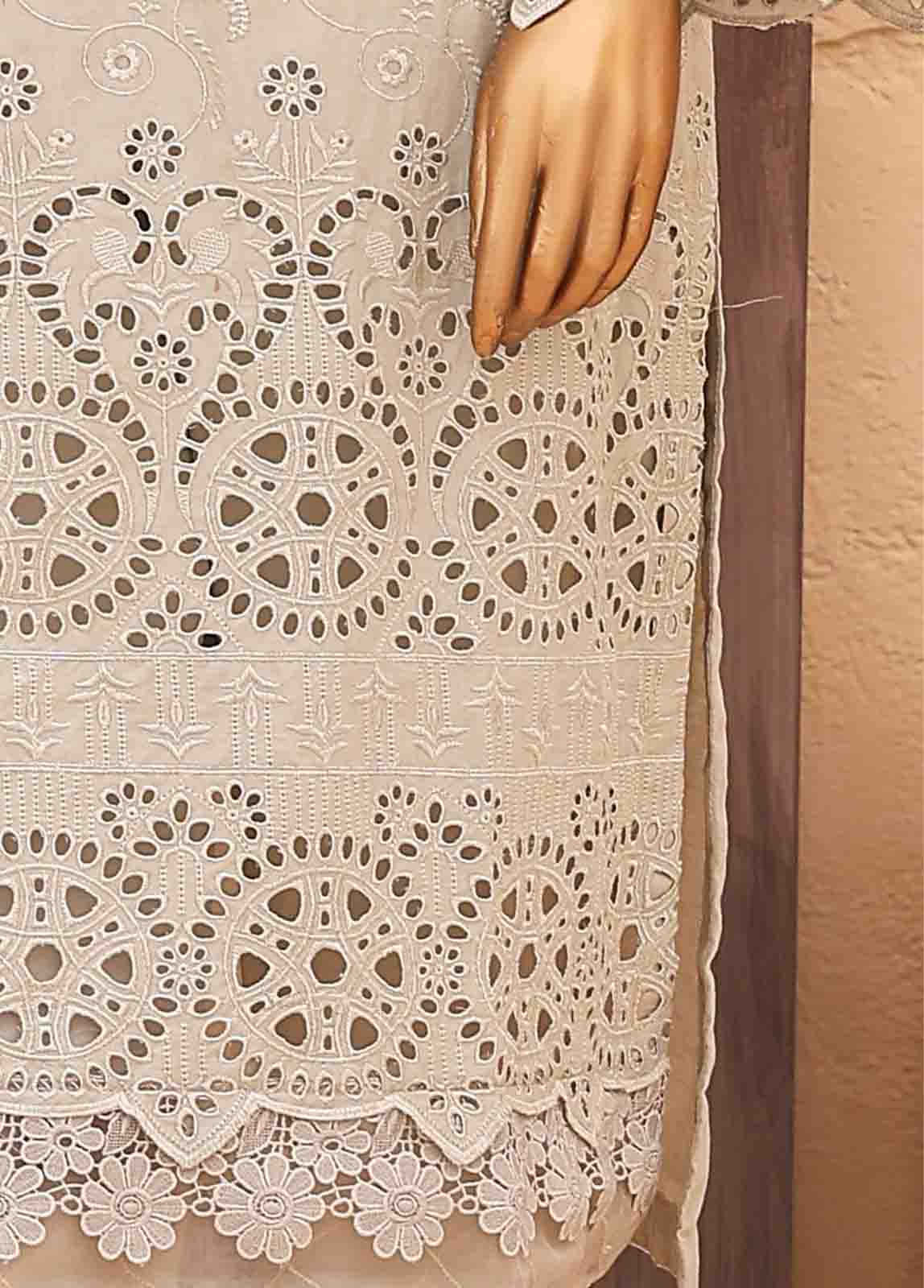 Bin Saeed Fabric - LF-056-3 Piece Chikankari Stitched Suit