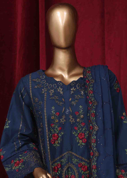 LF-59- 3 Piece Luxury Embroidered Stitched Suit
