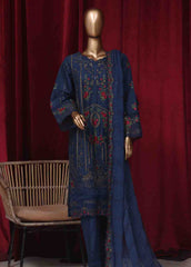 LF-59- 3 Piece Luxury Embroidered Stitched Suit