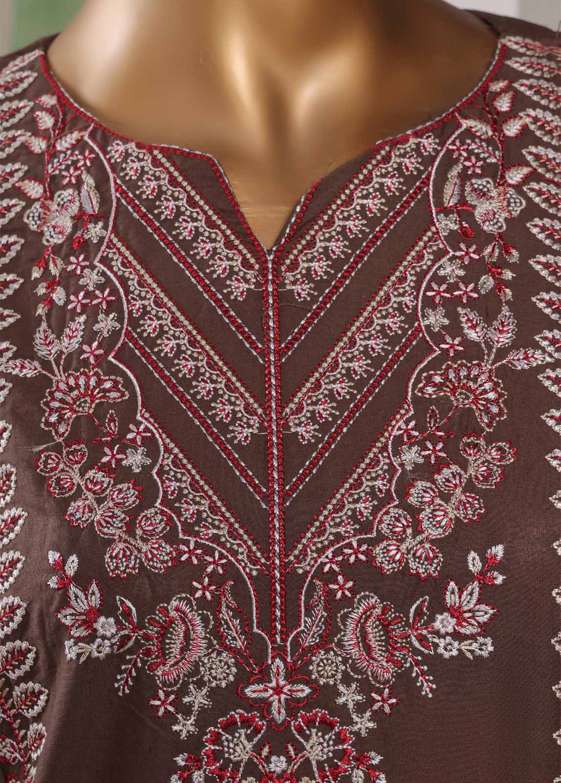 LF-076-EMB R68- 3 Piece Luxury Embroidered Stitched Suit