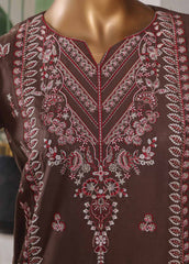 LF-076-EMB R68- 3 Piece Luxury Embroidered Stitched Suit
