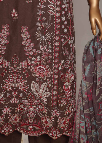 LF-076-EMB R68- 3 Piece Luxury Embroidered Stitched Suit