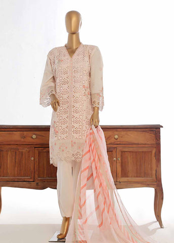 LF-EMB-085B- 3 Piece Embroidered Stitched Suit