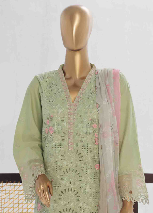 LF-093 F- 3 Piece Luxury Embroidered Stitched Suit
