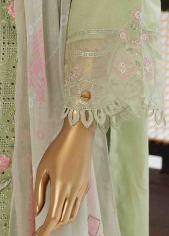 Bin Saeed Fabric - LF-093 F- 3 Piece Luxury Embroidered Stitched Suit