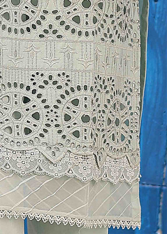 Bin Saeed Fabric - LF-098-3 Piece Chikankari Stitched Suit