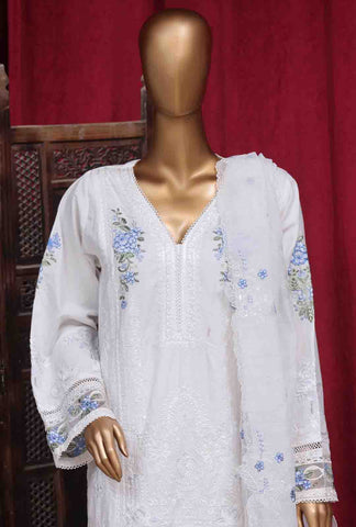 Bin Saeed Fabric - LF-100- 3 Piece Luxury Embroidered Stitched Suit