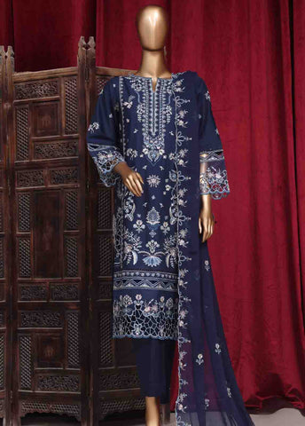 Bin Saeed Fabric - LF-101- 3 Piece Luxury Embroidered Stitched Suit