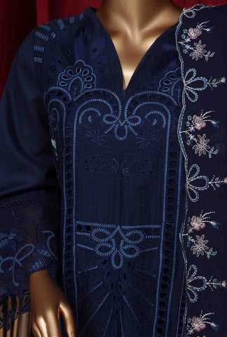 Bin Saeed Fabric - LF-101 B- 3 Piece Luxury Embroidered Stitched Suit