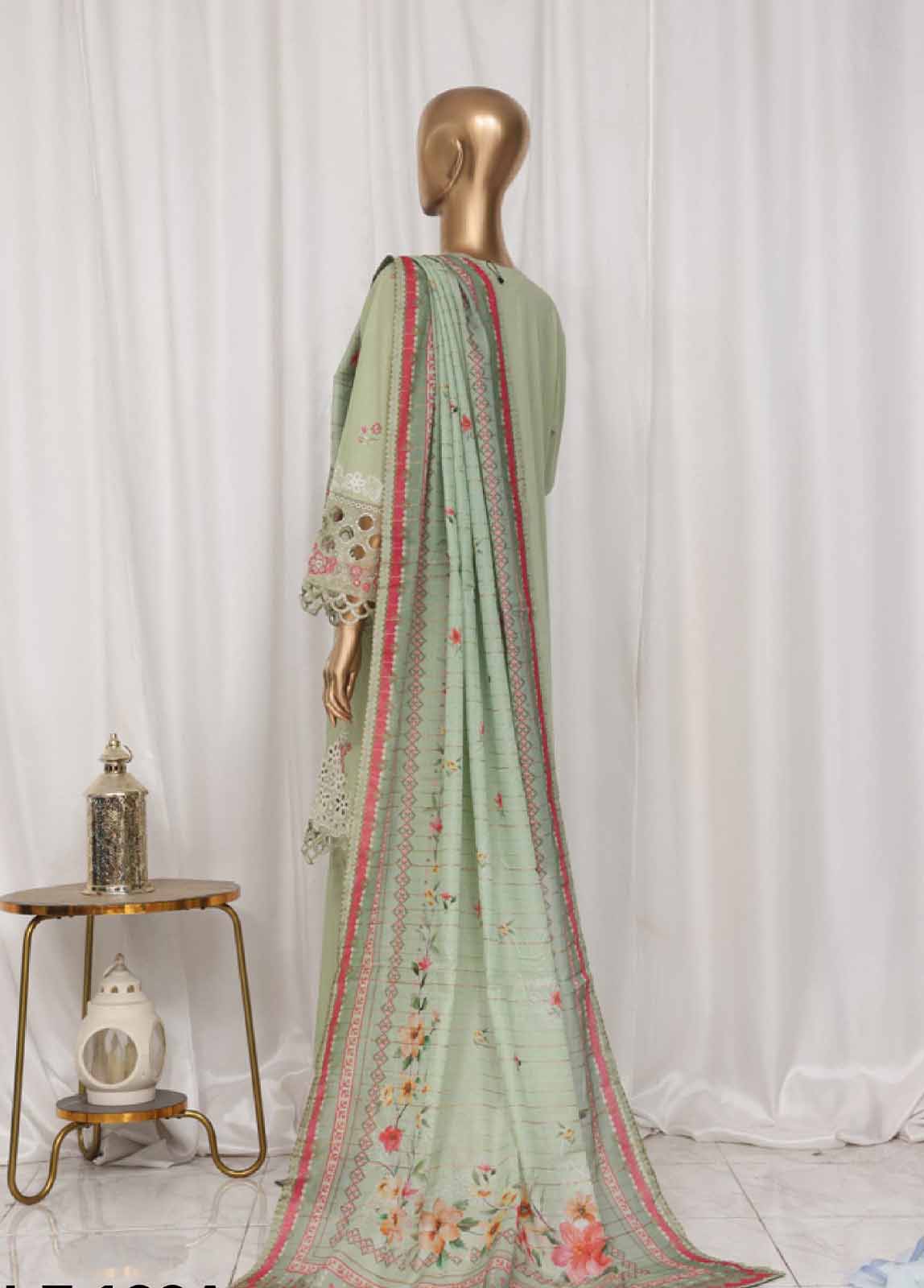 Bin Saeed Fabric - LF-133A- 3 Piece Luxury Embroidered Stitched Suit