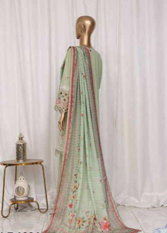 Bin Saeed Fabric - LF-133A- 3 Piece Luxury Embroidered Stitched Suit