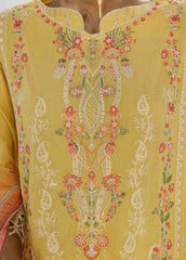 LF-135 F- 3 Piece Luxury Embroidered Stitched Suit