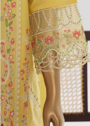 Bin Saeed Fabric - LF-135 F- 3 Piece Luxury Embroidered Stitched Suit