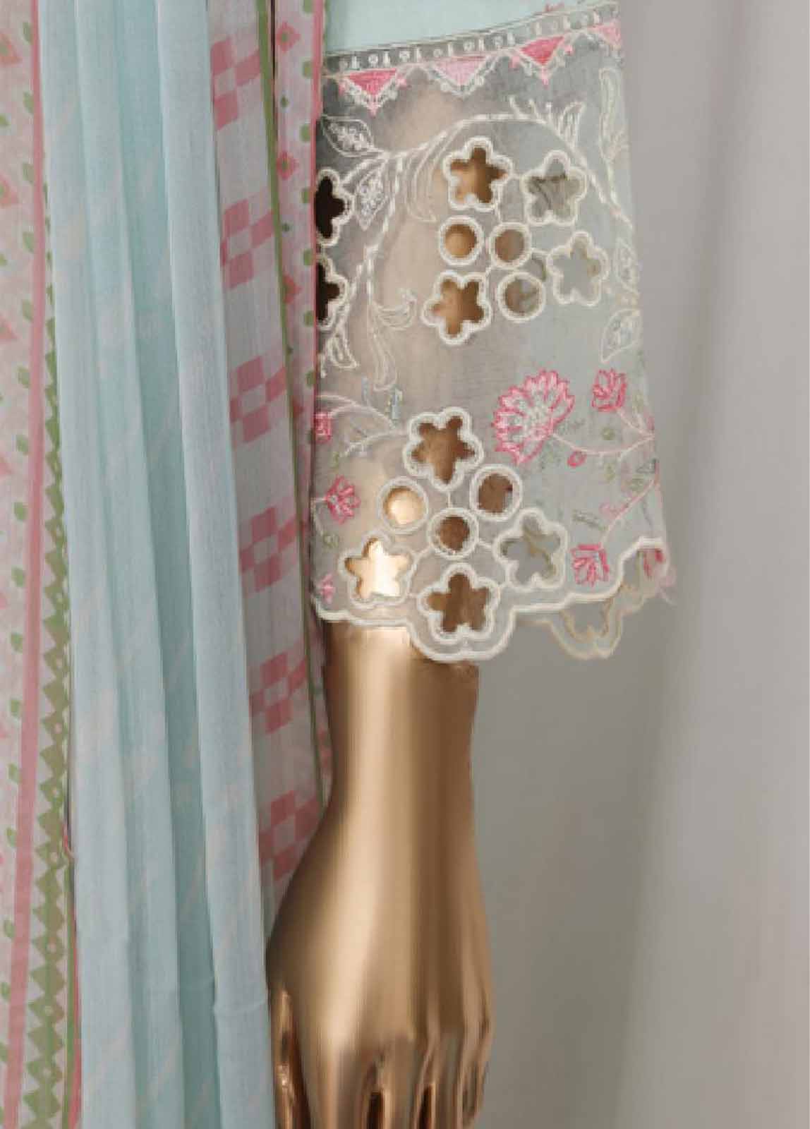 Bin Saeed Fabric - LF-137E- 3 Piece Luxury Embroidered Stitched Suit