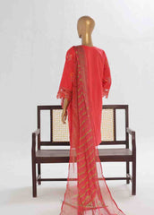 LF-138 R- 3 Piece Luxury Embroidered Stitched Suit