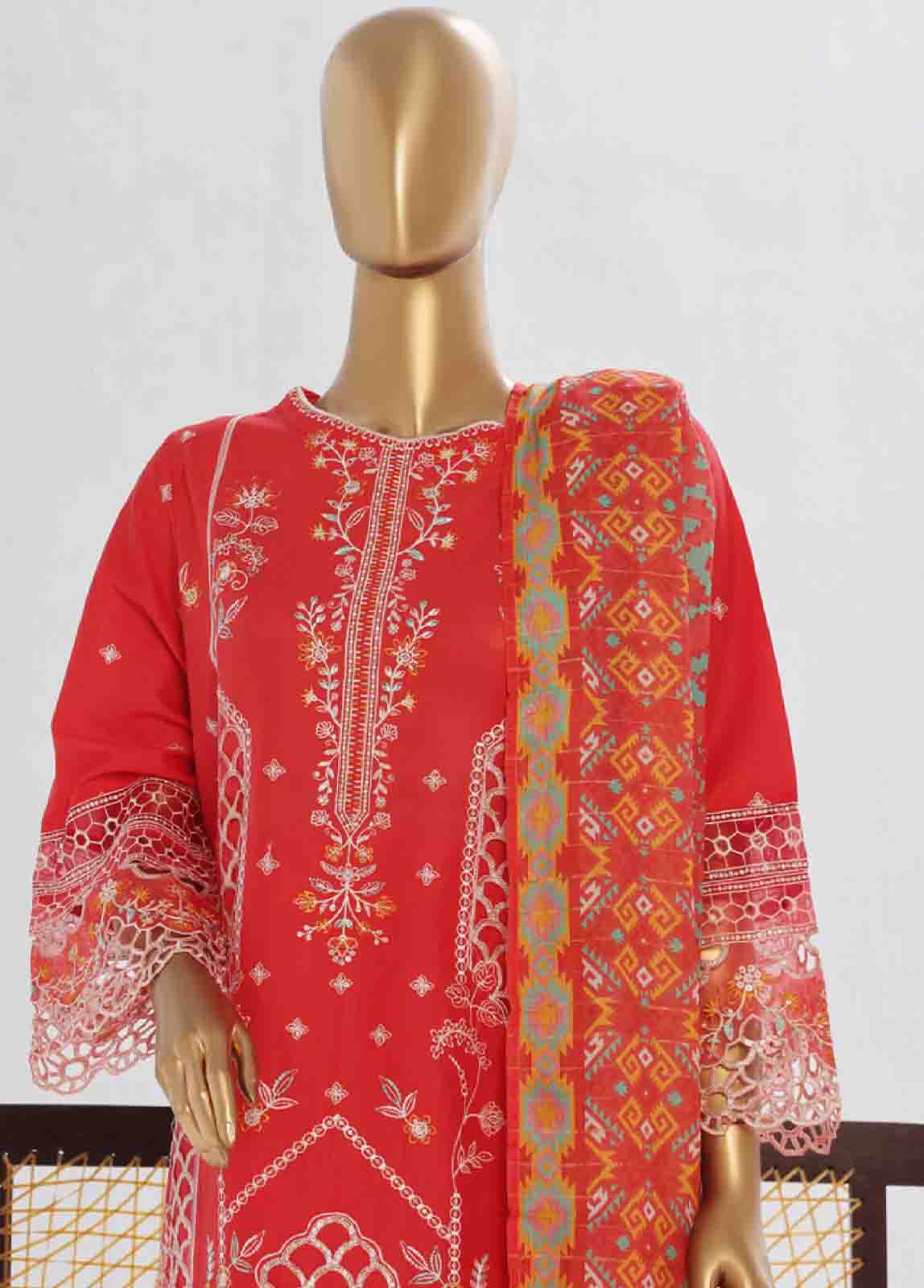Bin Saeed Fabric - LF-138 S- 3 Piece Luxury Embroidered Stitched Suit
