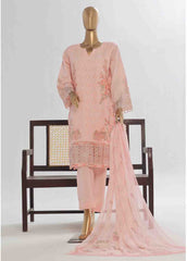 LF-139 F- 3 Piece Luxury Embroidered Stitched Suit