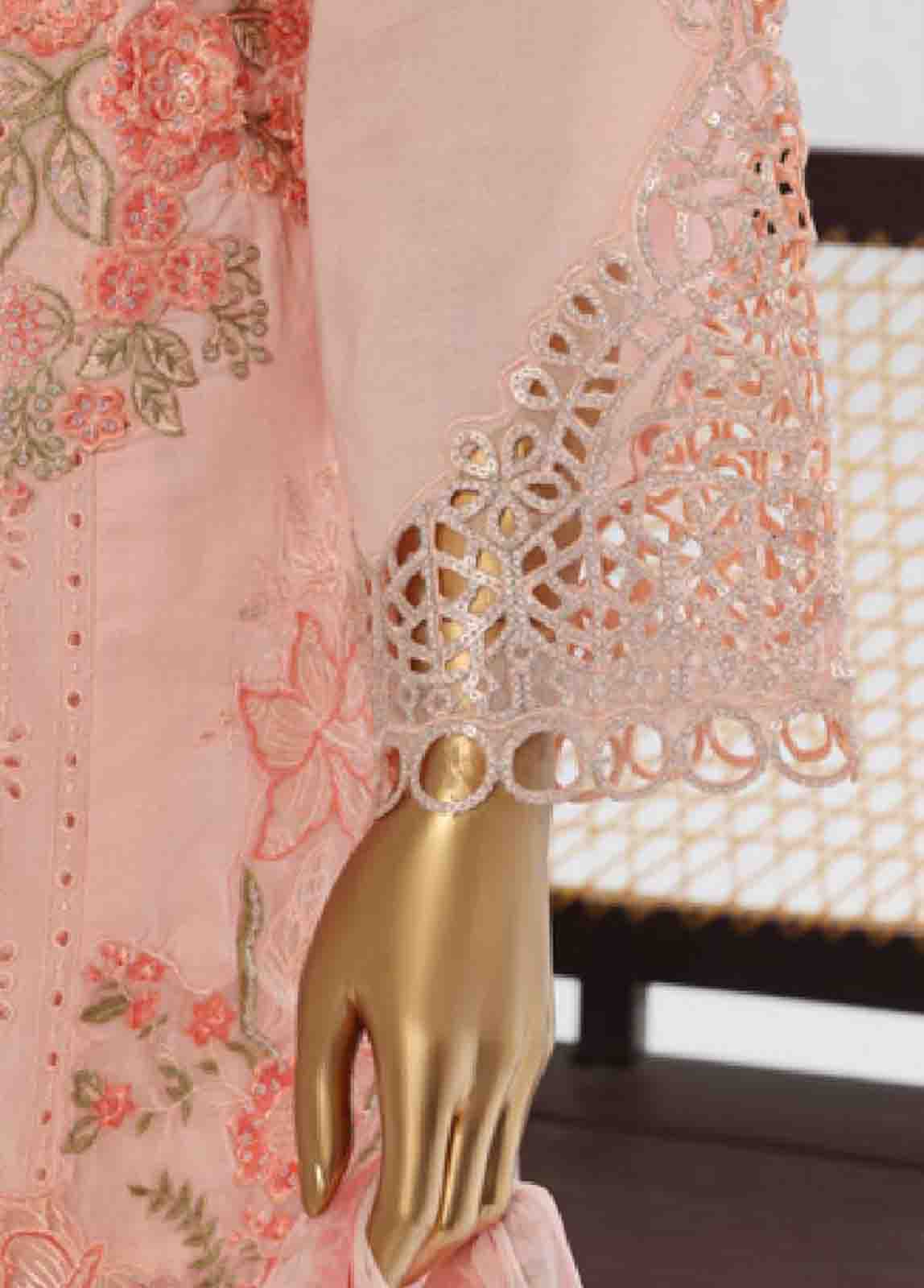 Bin Saeed Fabric - LF-139 F- 3 Piece Luxury Embroidered Stitched Suit