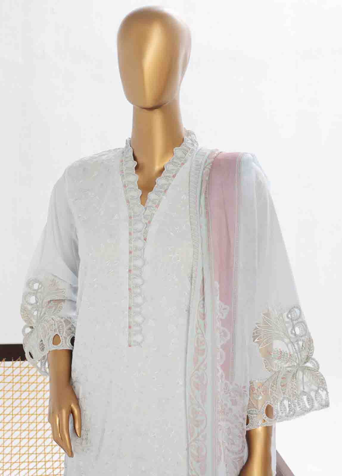 LF-140 F- 3 Piece Luxury Embroidered Stitched Suit