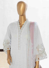 LF-140 F- 3 Piece Luxury Embroidered Stitched Suit