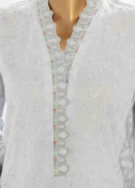 LF-140 F- 3 Piece Luxury Embroidered Stitched Suit