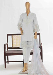 LF-140 F- 3 Piece Luxury Embroidered Stitched Suit